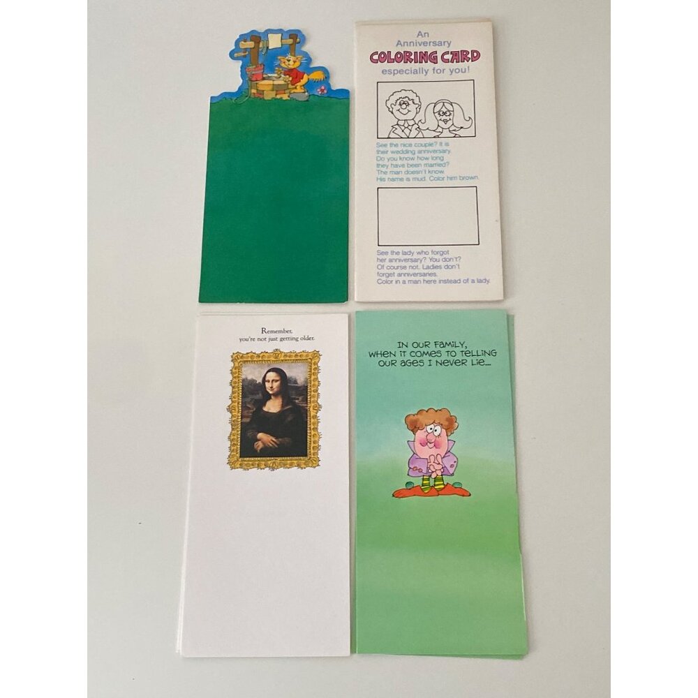 Hallmark Contemporary Greeting Card Birthday Anniversary Get Well lot of 7 VTG